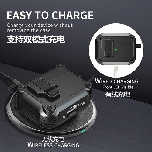 Airpods Pro3耳机壳适用苹果airpodspro2保护套三代Airpods3壳自动弹盖pro第二代airpod4降噪版软壳五代防摔2 - 图1