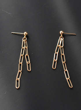 极简法式简约链条流苏时尚ins新