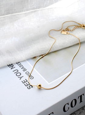 CHOKER不掉色钛钢混搭叠带项链