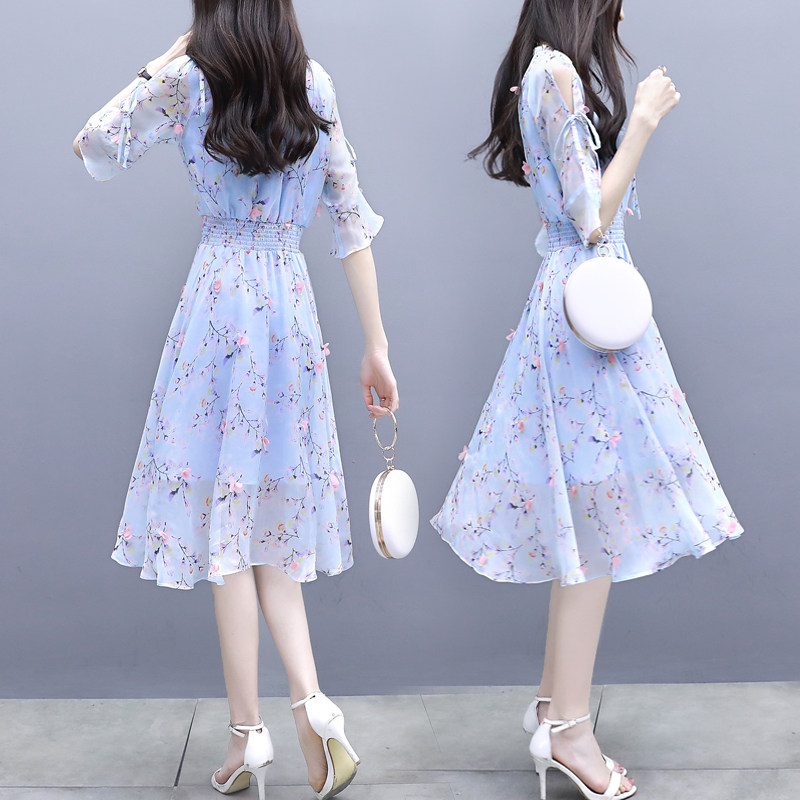 2020新款韩版气质流行名媛收腰显瘦 辰墨家连衣裙