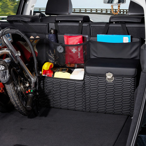 汽车后备箱储物箱车载收纳箱SUV整理箱挂袋MPV尾箱用品收纳神器-图1