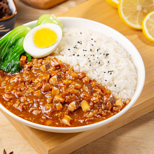新美香台湾台式卤肉饭料理包商用批发外卖半成品预制菜餐饮盖浇饭 - 图2
