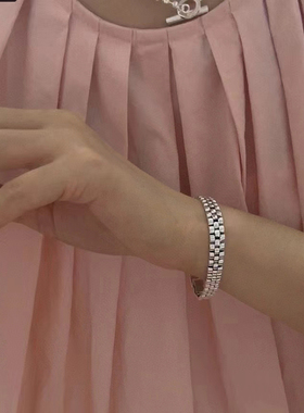 简约手表链纯银手链高级感新款