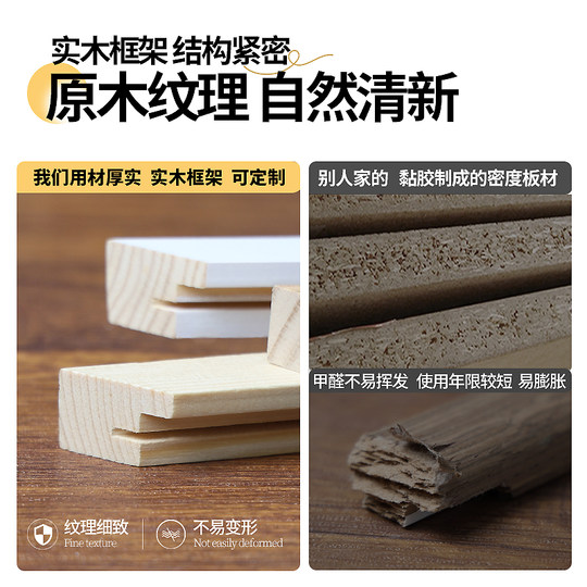 Solid wood picture frame wall hanging picture frame can be customized