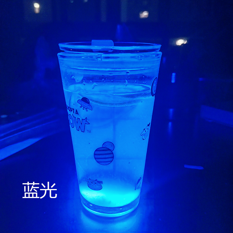 夜市夜光发光杯贴杯垫奶茶杯贴沙冰杯贴发光瓶贴发光柠檬茶 - 图2