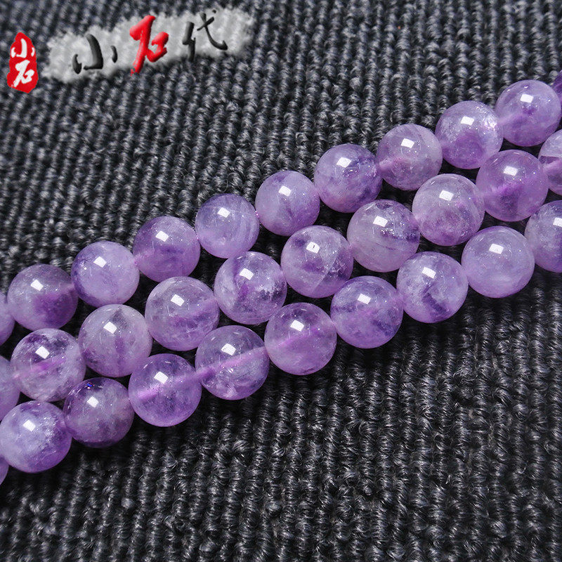 天然紫玉散珠圆珠紫水晶材料diy手串半成品手链项链饰品配件,淘宝优惠券,粉丝福利购,淘宝优惠卷