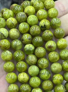 天然绿澳宝石水晶圆珠diy手串