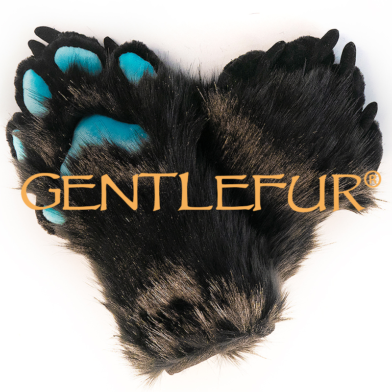 Furry兽爪 Gentlefur fursuit兽爪 深色系列手套 兽装爪子 cos - 图3