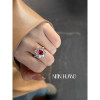 Cultured Sapphire Jedi Ring