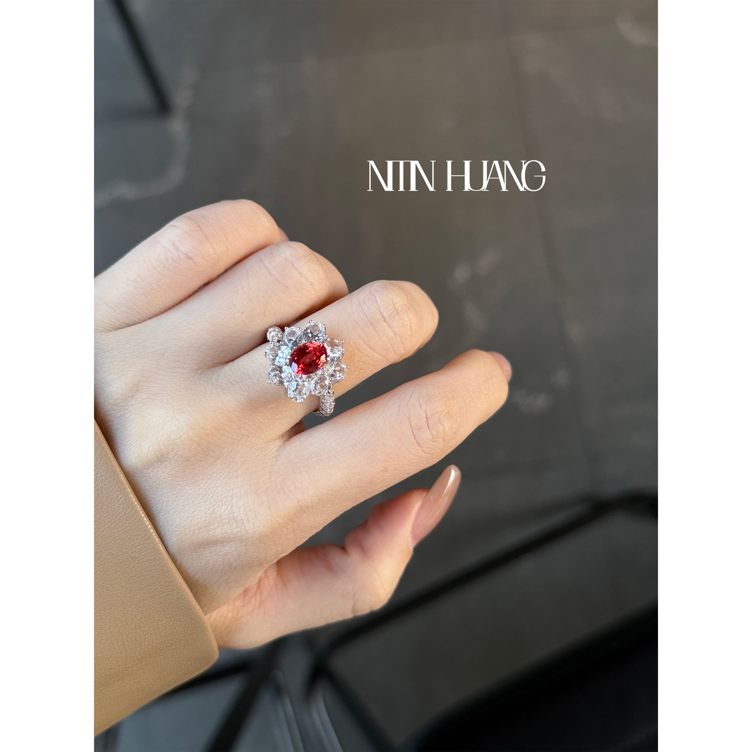 Cultured Sapphire Jedi Ring