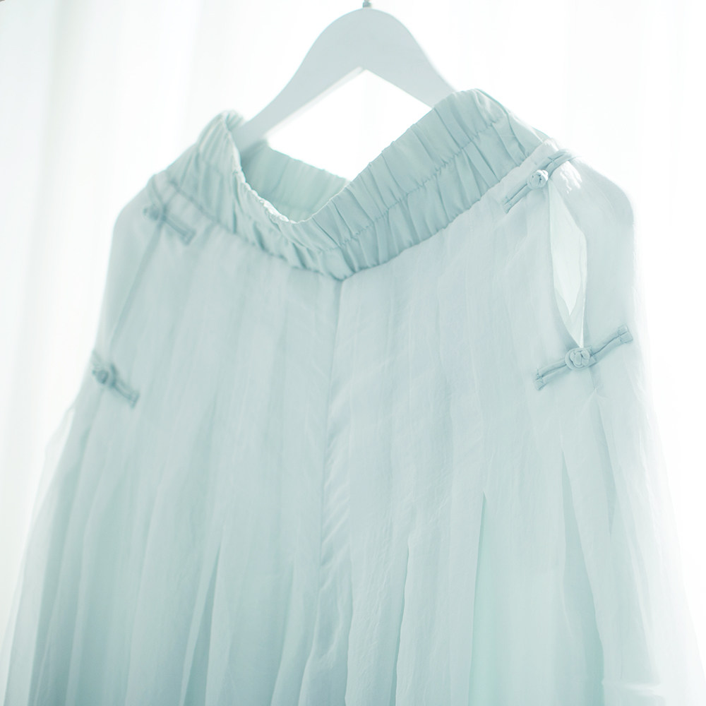 【现货】复古双层网纱裙裤2025夏季新款显瘦休闲裤阔腿裤长裤子女,淘宝优惠券,粉丝福利购,淘宝优惠卷