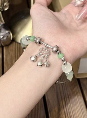 2026国风超仙铃铛手镯手链新中式福财吊坠送女友手饰礼物热销款