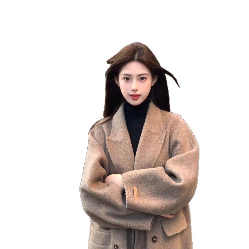 韩系女主风范呢子大衣女毛呢外套2025气质秋冬季新款高级感小个子,淘宝优惠券,粉丝福利购,淘宝优惠卷