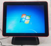 Double screen 15 inch touch screen cashier with silver machine J1800 low power consumption All cashier