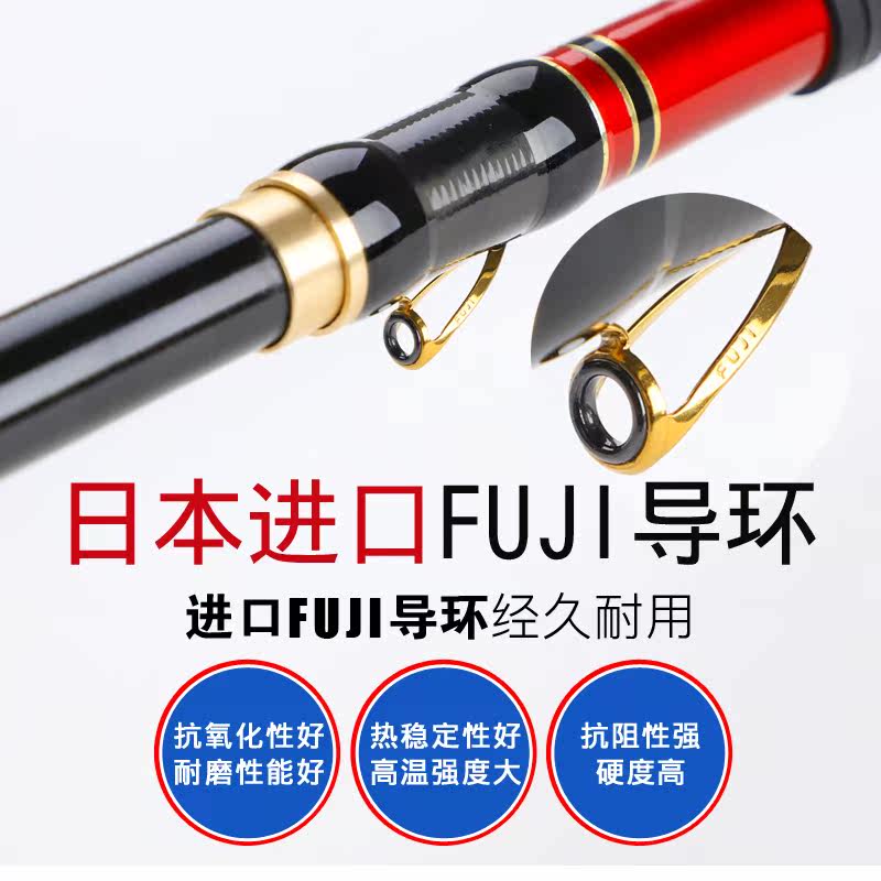 前打竿不剪线定位超轻富士28钓鱼竿 isocool钓竿