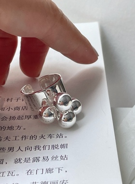 小众设计925纯银铃铛戒指SG