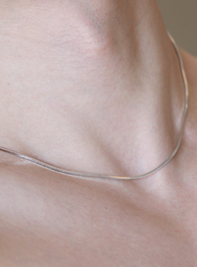 尽素思纯银盒子链中性原创