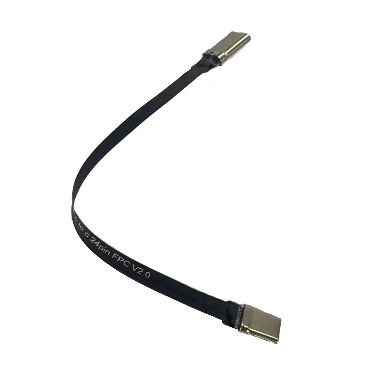 桂爱一对一双头软排线FPC连接器usb Type c to c公头fpc公对公24P