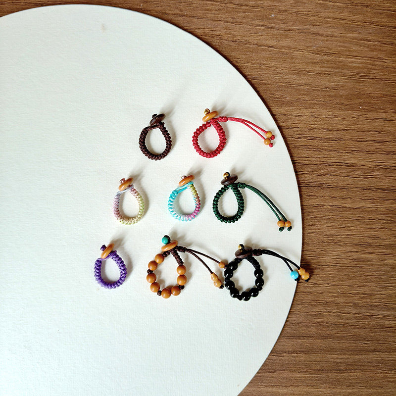 纯手工编织配件扣子 手链编绳扣手串配饰连接扣 滴溜跑环扣头配件,淘宝优惠券,粉丝福利购,淘宝优惠卷