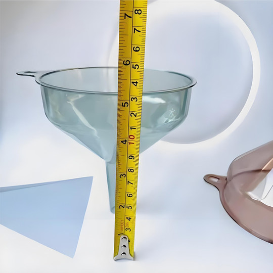Kitchen long neck food grade wine container plastic oil pouring funnel