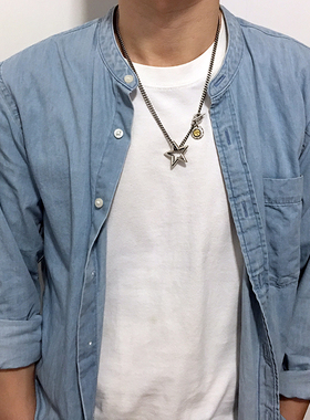 925纯银古巴链男项链欧美高街风