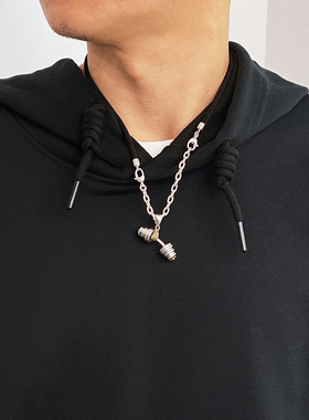 不拘S925纯银牛皮绳织项链锁骨链挂吊坠