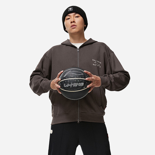 Li Ning толстовка мужская осенне-зимняя баскетбольная серия модный свободный повседневный кардиган толстовка с капюшоном AWDT869-B продукт