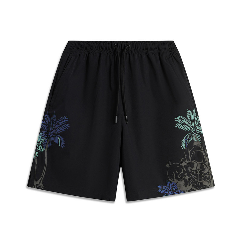 李宁短裤24秋季联名系列男子时尚宽松舒适休闲运动裤AKSU855-B品,淘宝优惠券,粉丝福利购,淘宝优惠卷