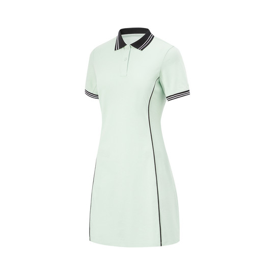 Li Ning 2024 new women's fitness series fashionable and versatile casual sports POLO dress APLU182