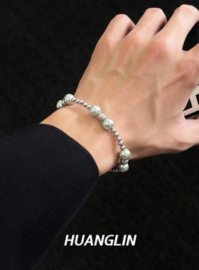 拼接珍珠手链女个性简约小众设计