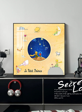 小王子新款发光装饰画生日礼物蓝牙音响创意礼品LED立体摆件画