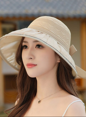 2026春夏款彩胶防晒遮阳帽子女