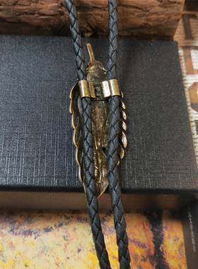 复古合金绿松石镶嵌波洛项链男女