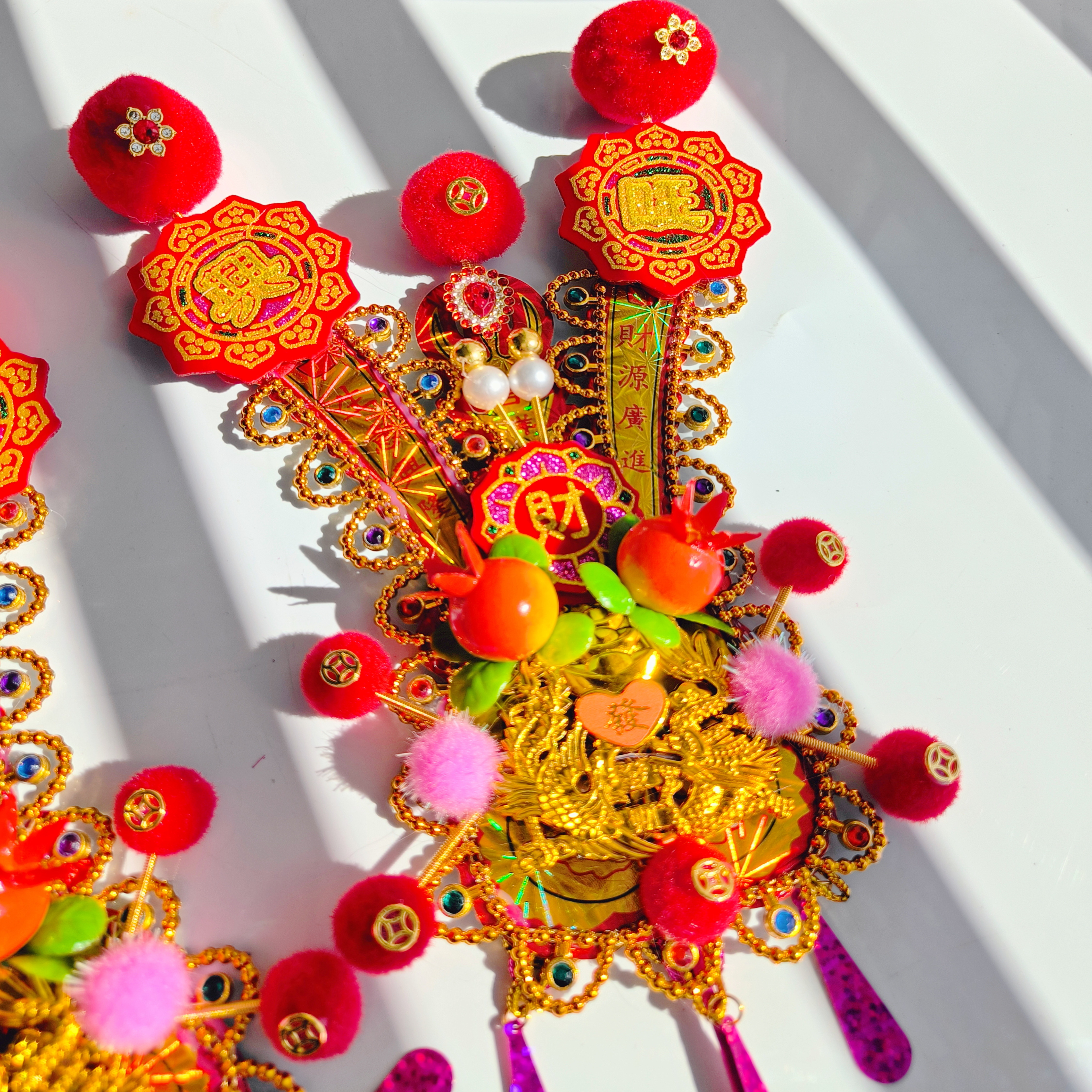 2026新款金花神花插香炉重手工潮汕闽南年尾拜老爷阿娘专用送红绸,淘宝优惠券,粉丝福利购,淘宝优惠卷