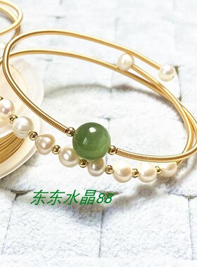 淡水大珍珠双圈手镯手链