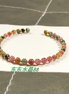 天然原创包金绕线手工老矿红彩