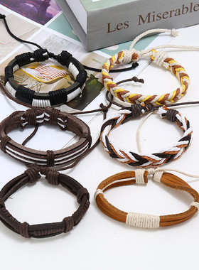 小众ins编织男士文艺风复古手绳