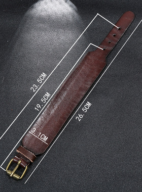 朋克风ins宽皮可调节配饰手链