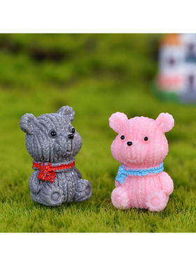 卡通动物树脂摆件儿童过家家玩具