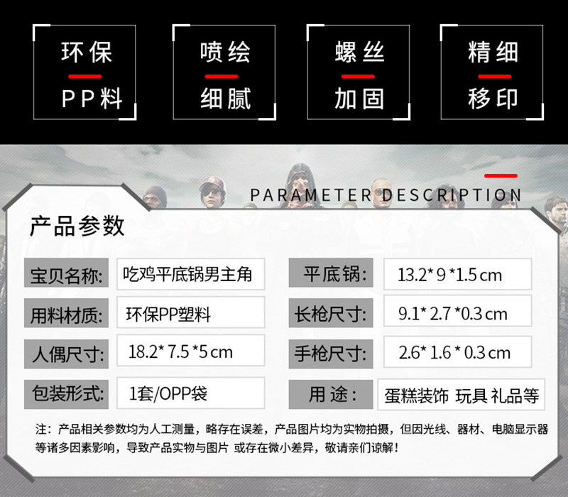 绝地求生饰品绝地求生大吉大利今晚吃鸡公仔玩具偶创意生日烘焙蛋糕装饰摆插件