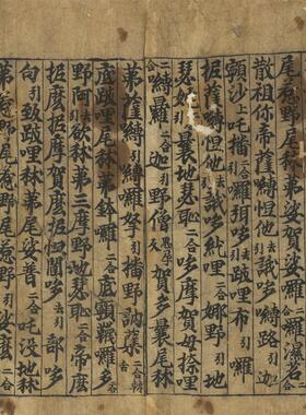 敦煌遗书写经佛.顶尊胜陀罗尼经卷复古书法字画小楷仿古高清复制