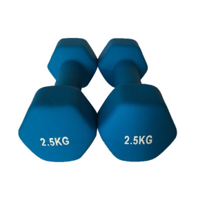 环保六角磨砂浸塑哑铃