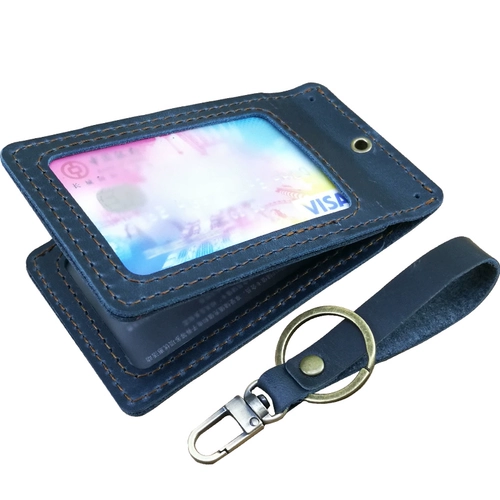 Кожаный картхолдер, сумка, рабочий защитный чехол подходит для мужчин и женщин, воловья кожа, делается под заказ