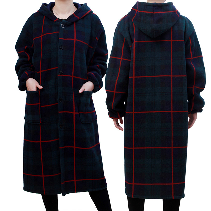 长款冬季保暖罩衣外套成人加绒加厚男女工作服家用围裙大褂防护衣,淘宝优惠券,粉丝福利购,淘宝优惠卷