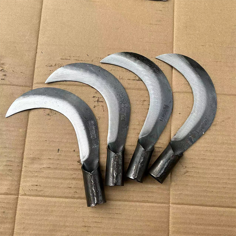 仙湖刀具锰钢手工锻打锋利镰刀割草刀砍甘蔗香蕉刀小弯刀木柄锋利 - 图0