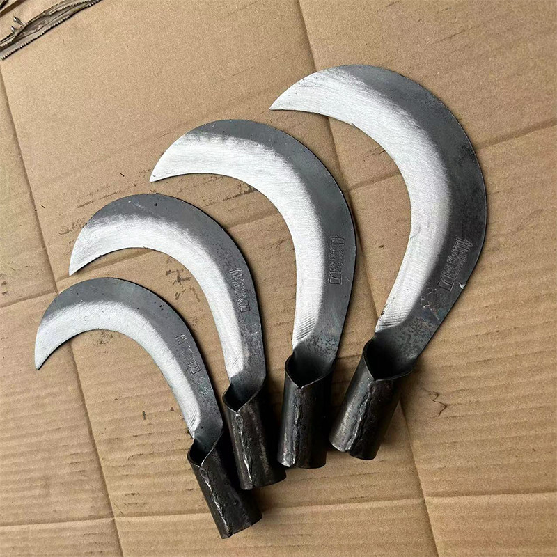 仙湖刀具锰钢手工锻打锋利镰刀割草刀砍甘蔗香蕉刀小弯刀木柄锋利 - 图3