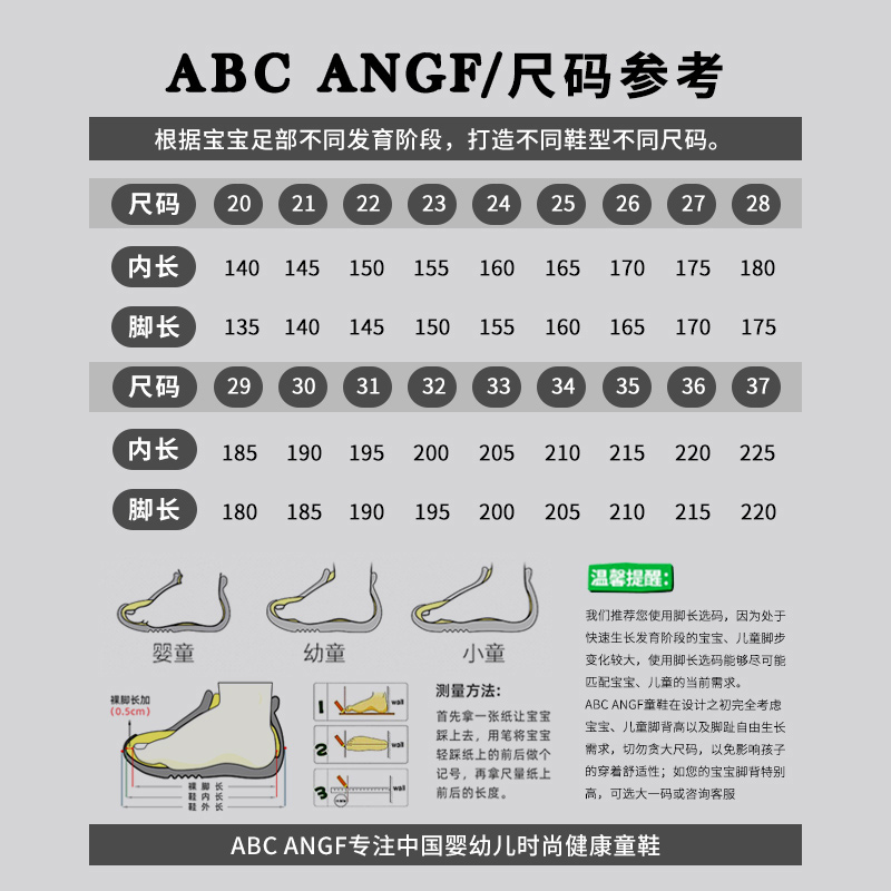 ABC ANGF男童鞋帆布鞋2024春款儿童板鞋女童鞋子宝宝布鞋学步鞋 - 图2