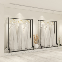 High-end Wedding Dress Shelf Floor Style Movie Studio Studio Show And Show Rack Black Gown Shop Hung Hanger Iron Art