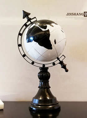 欧式风地球仪书房办公室软装饰品