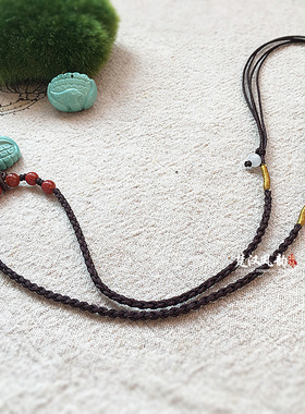 苏工精雕蓝松石雕刻小孔雀开屏锁骨项链吊坠男女款吉祥富贵送女友